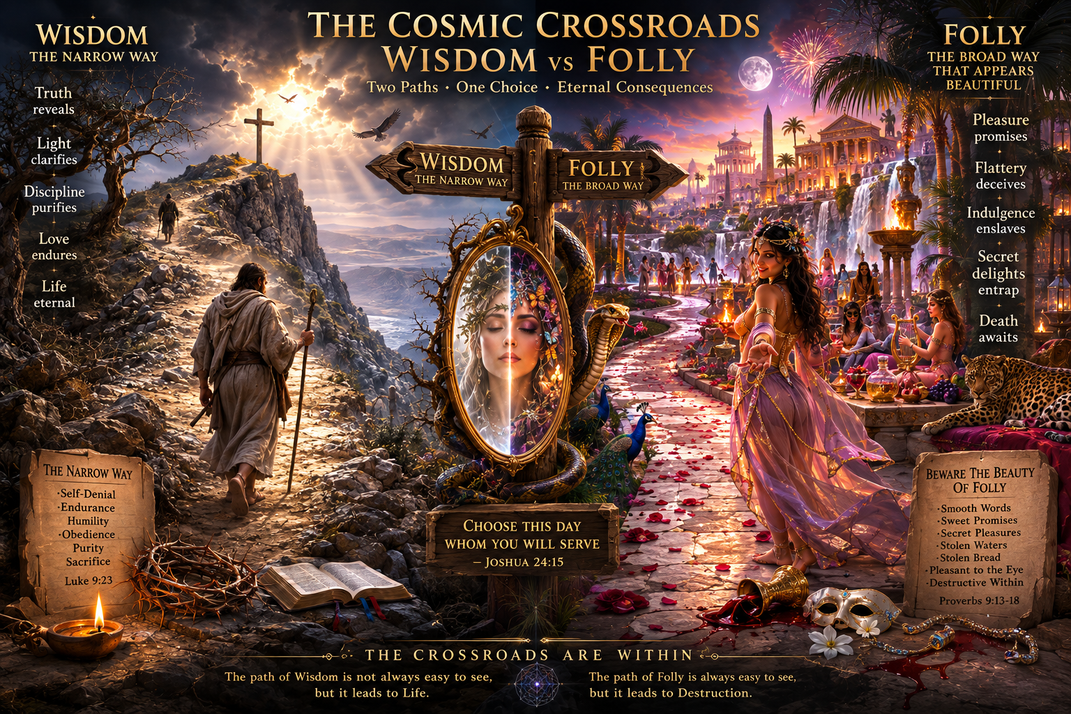 The Cosmic Crossroads: Wisdom vs. Folly